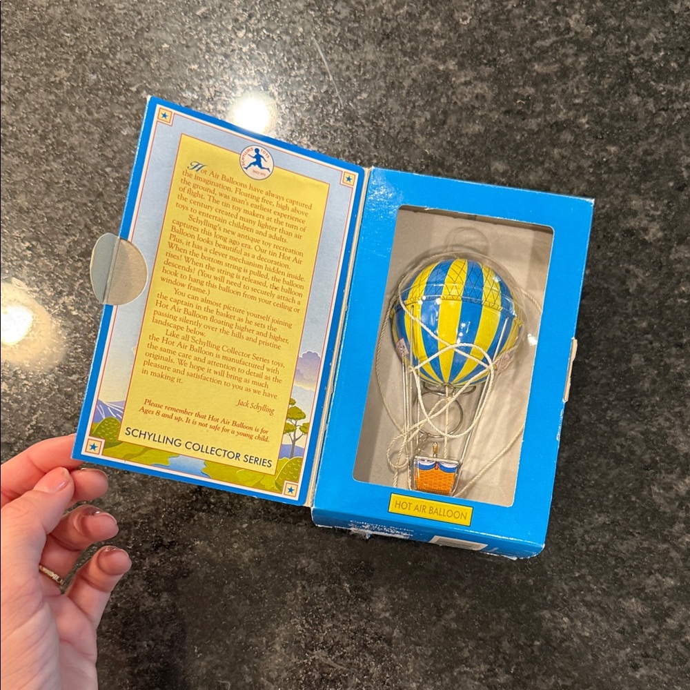 Schylling Collection Series “Grace” - Hot Air Balloon Classic Tin ToyCollection